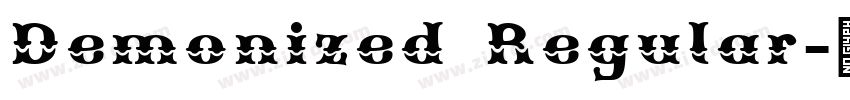 Demonized Regular字体转换